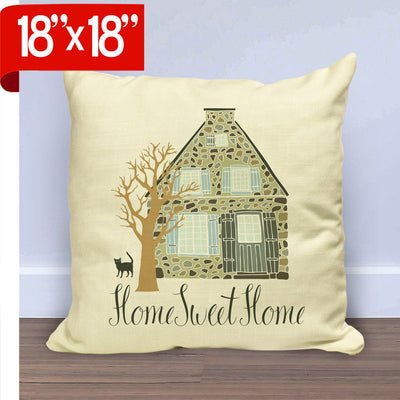 Ivory Burlap Throw Pillow Case - 18" x 18"