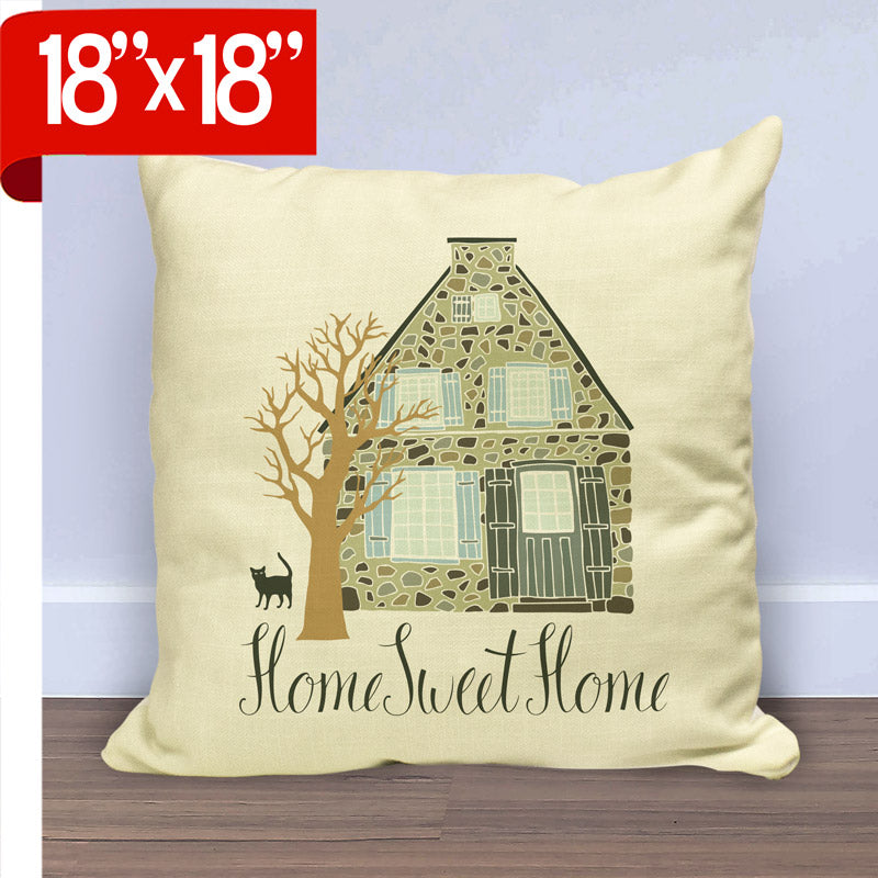 Ivory Burlap Throw Pillow Case - 18" x 18"