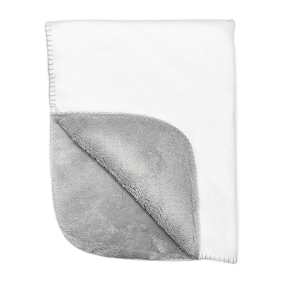 Gray Sherpa Blanket - 30" x 40"