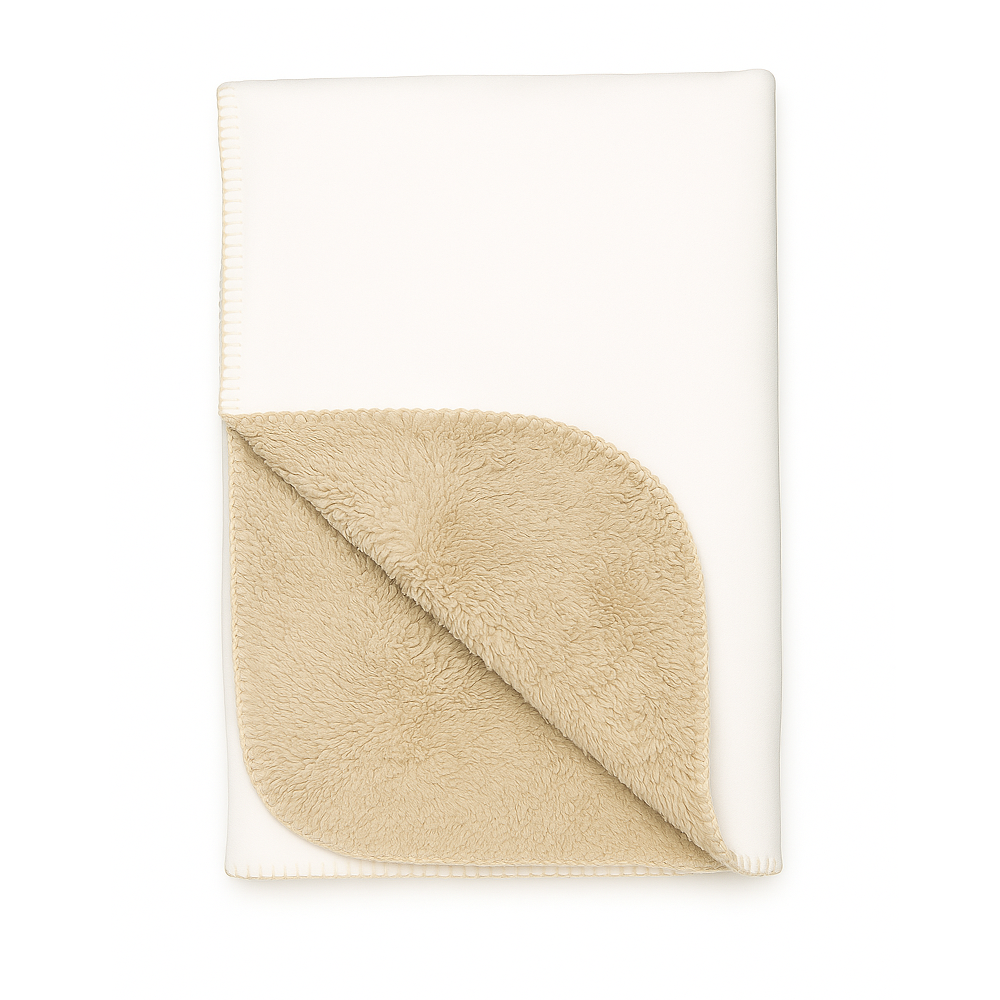 Tan Sherpa Blanket - 30" x 40"