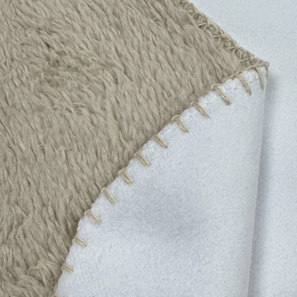 Tan Sherpa Blanket - 60" x 80"