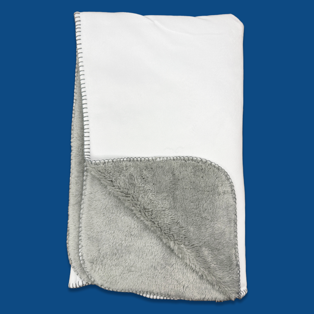 Gray Sherpa Blanket - 50" x 60"