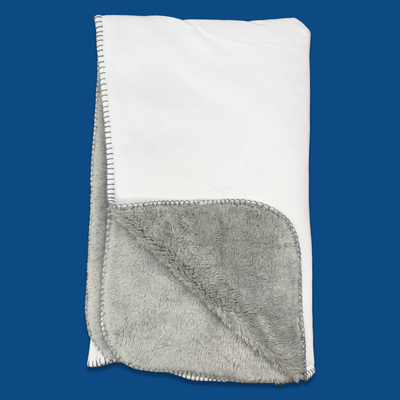Gray Sherpa Blanket - 50" x 60"