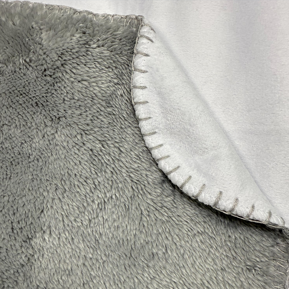Gray Sherpa Blanket - 60" x 80"
