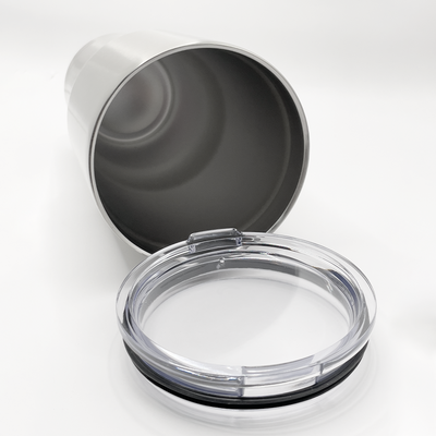 Double Walled Tumbler - Silver - 30oz