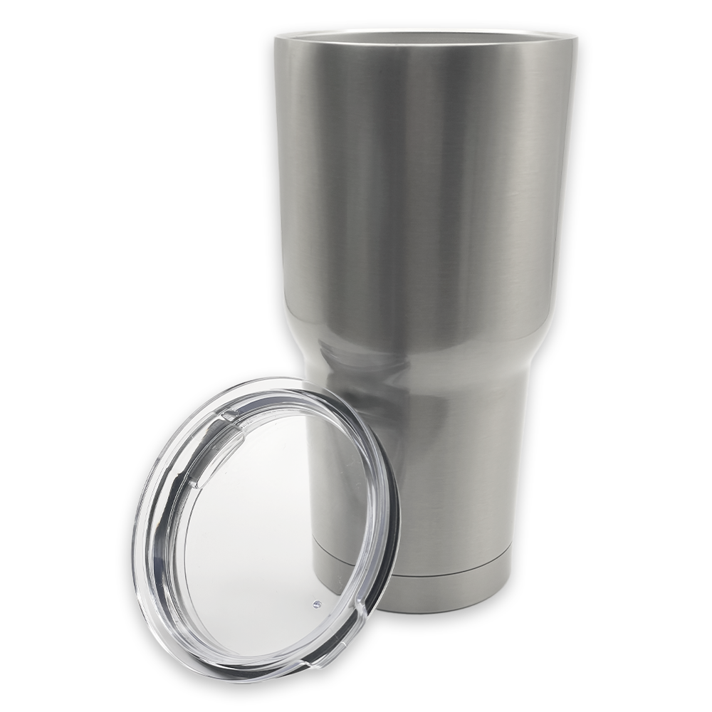 Double Walled Tumbler - Silver - 30oz