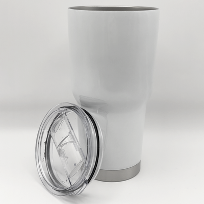 Double Walled Tumbler - White - 30oz