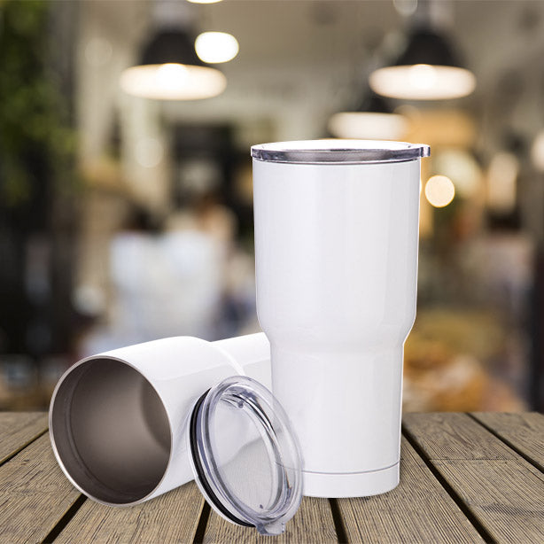 Double Walled Tumbler - White - 30oz