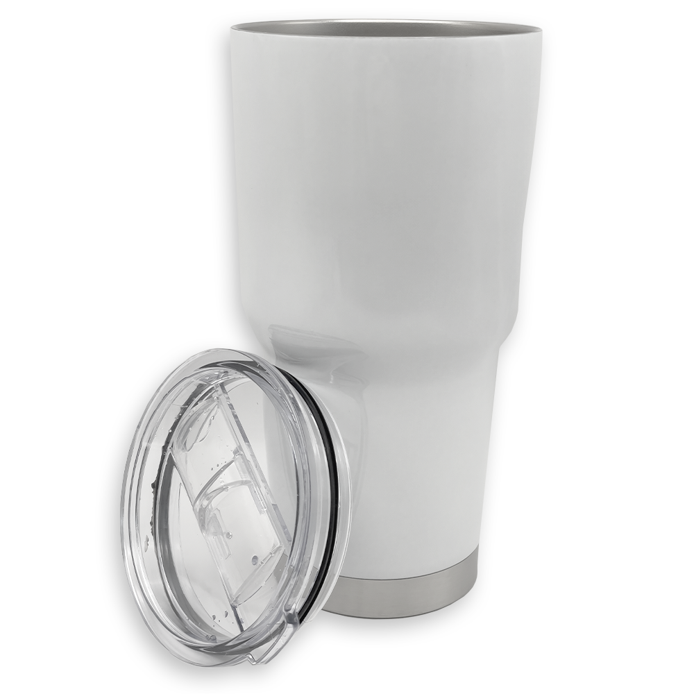 Double Walled Tumbler - White - 30oz