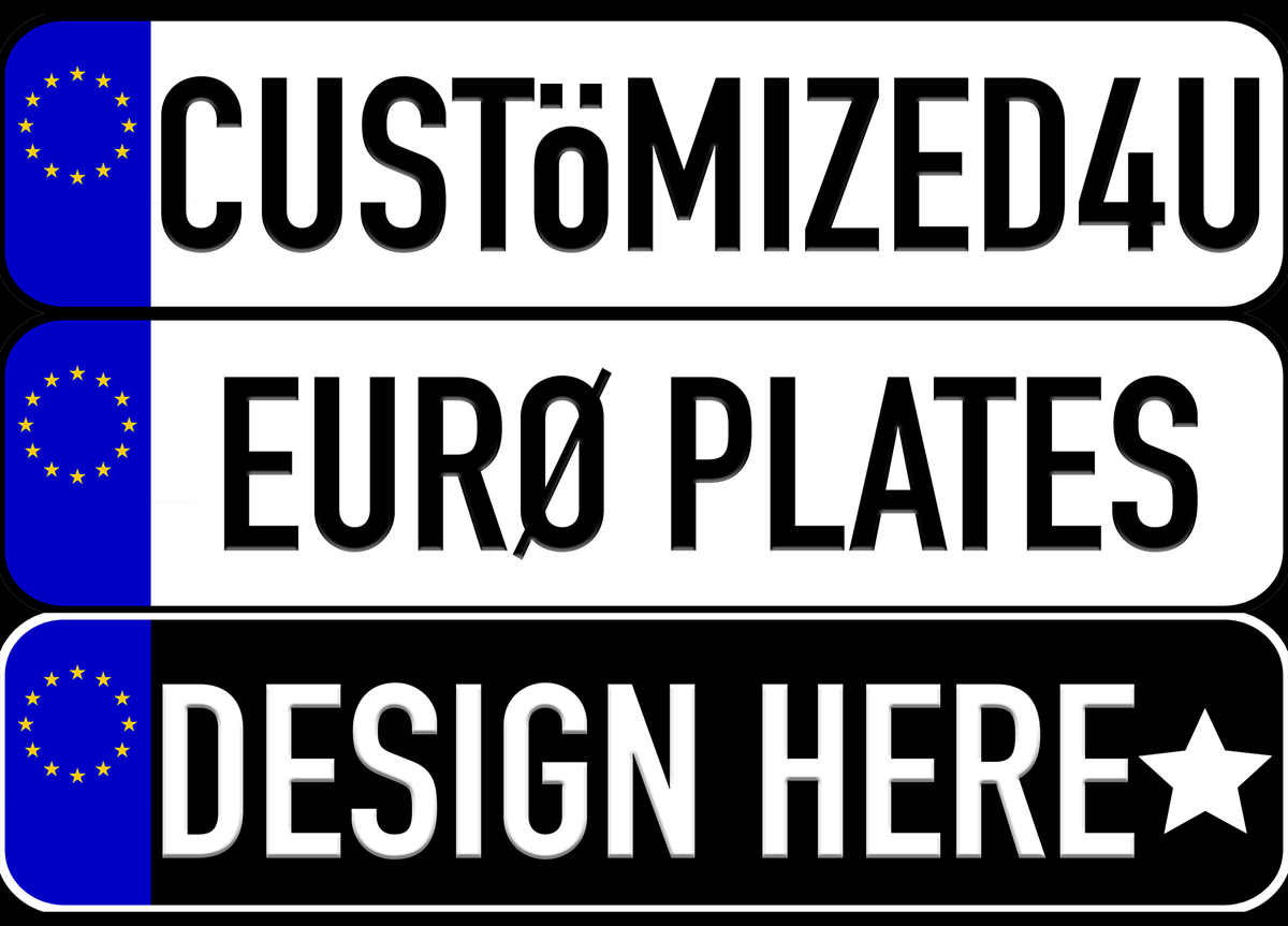 European License Plate