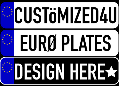 European License Plate