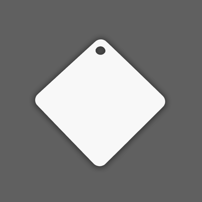 Key Chain Square - Double Sided - 2.25" x 2.25"