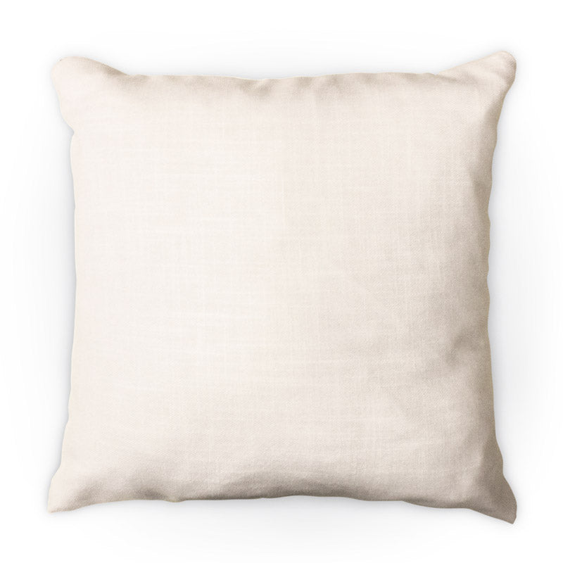 White Burlap Throw Pillow Case - 18" x 12"