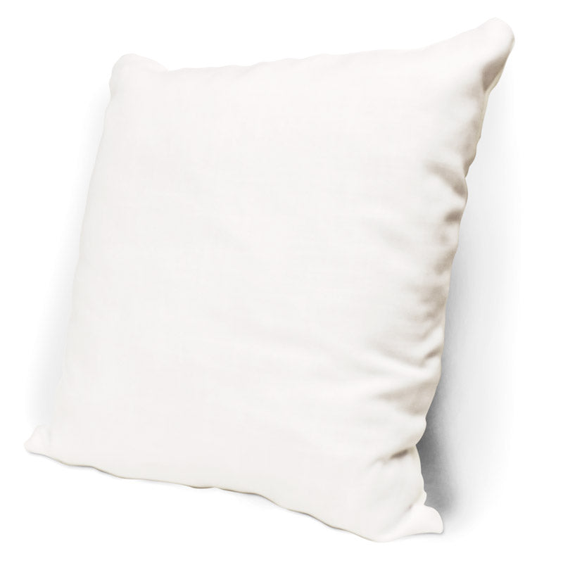 White Burlap Throw Pillow Case - 18" x 18" - Black Back