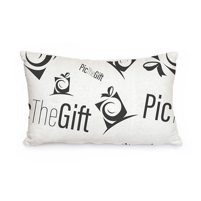 White Burlap Throw Pillow Case - 18" x 12"