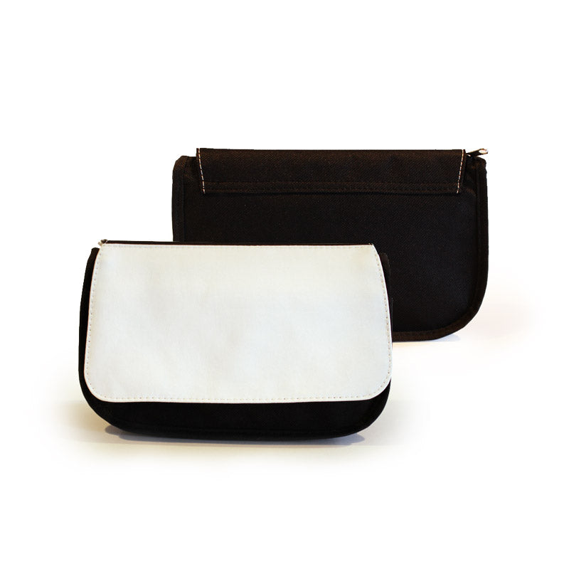 Cosmetic Bag - Canvas - 8.5" x 5.5" - w/ Printable Flap