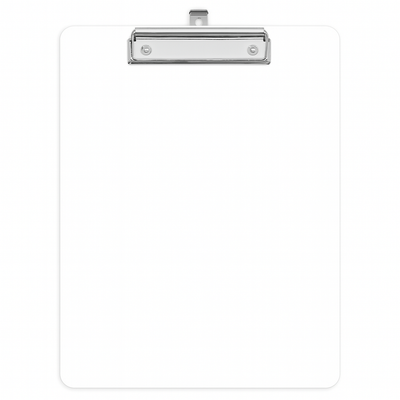 Dry Erase Clipboard with Flat Clip - 9 x 12.5