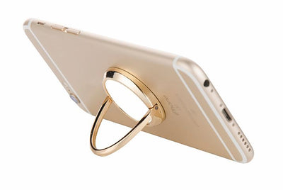 Mobile Phone Finger Ring Stand - Gold