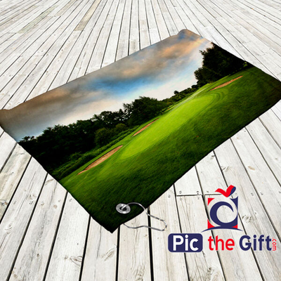 Golf Towel with Clip - 15" x 25"
