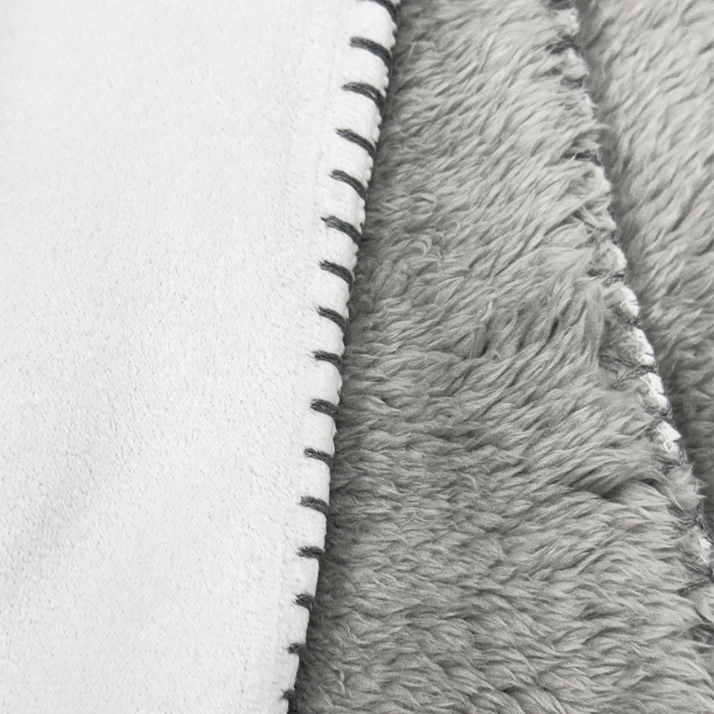 Gray Sherpa Blanket - 30" x 40"