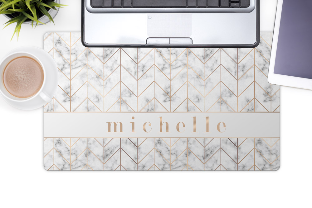 Personalized Desk Pad Printed Neoprene Desk Mat 14 X 24 Pic The